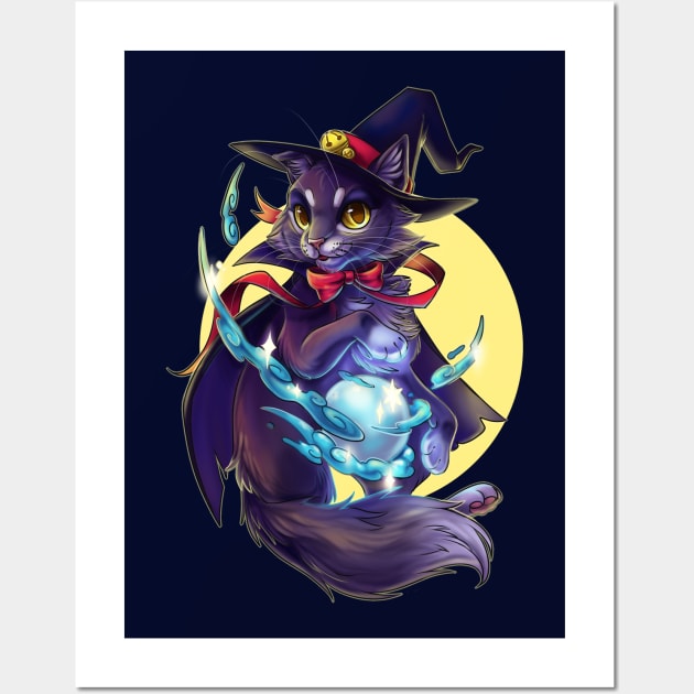 Cat Witch Wall Art by KaceyMeg